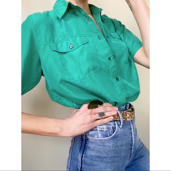 Vintage silk blouse - Picture 3 of 6